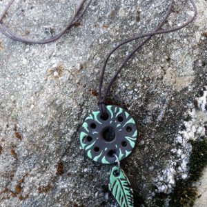 Pendentif Attrape-rêves noir et vert