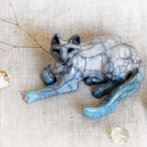 Petit Chat azuréen couché